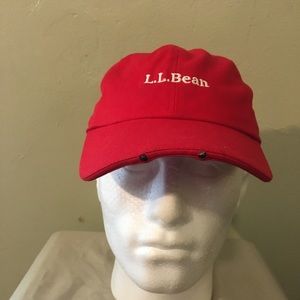 LL BEAN camping hat has lights not tested NWOT